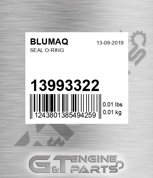 13993322 Seal O-ring for BLUMAQ