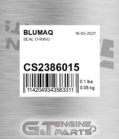 CS238-6015 Seal O-ring for BLUMAQ