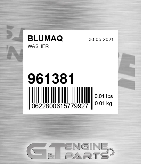 961381 Washer for BLUMAQ