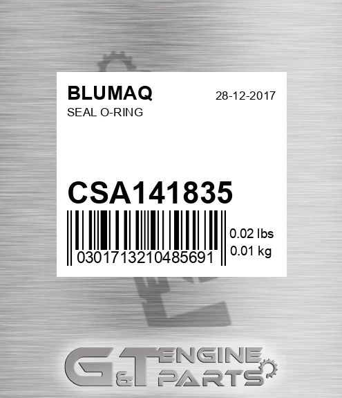 CSA141835 Seal O-ring