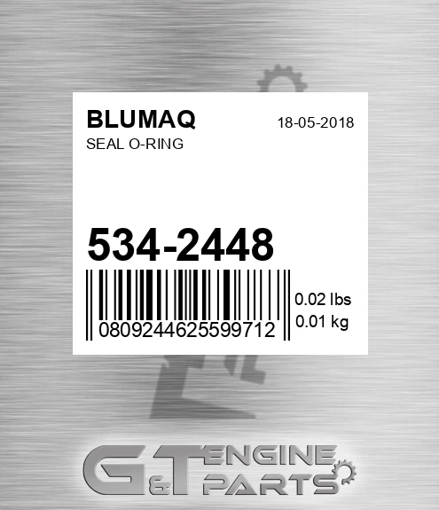 534-2448 Seal O-ring for BLUMAQ