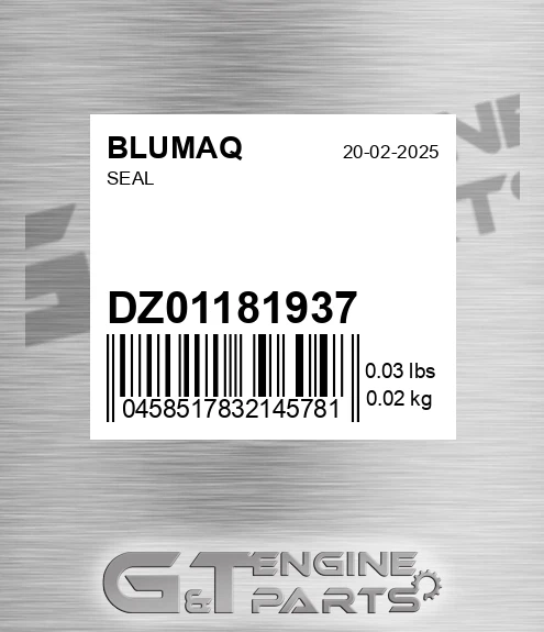 DZ01181937 Seal for BLUMAQ