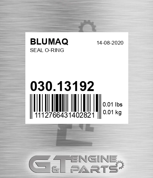 030.13192 Seal O-ring for BLUMAQ