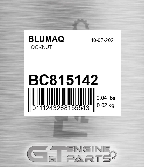 BC81514-2 Locknut for BLUMAQ