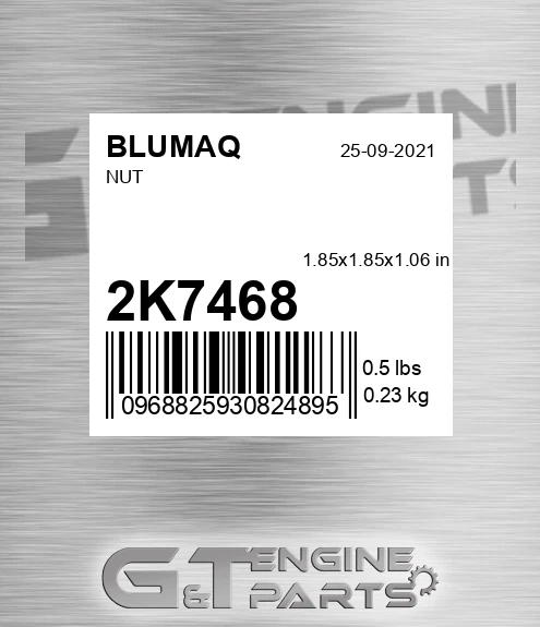 2K-7468 Nut for BLUMAQ