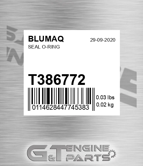 T386772 Seal O-ring