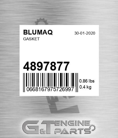 4897877 Gasket
