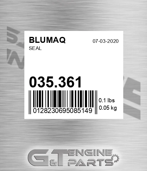035.361 Seal for BLUMAQ