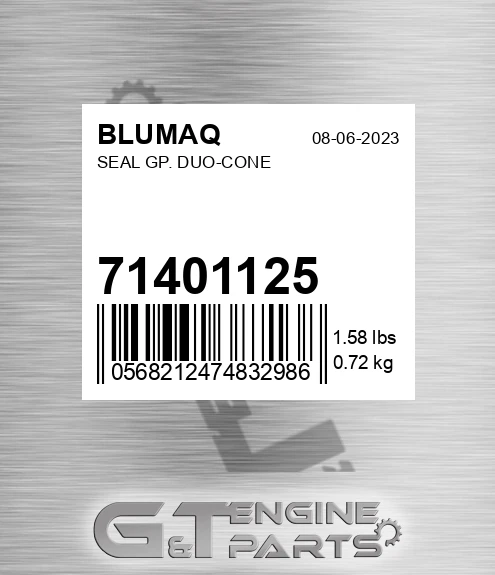 71401125 BLUMAQ Seal Gp. Duo-cone