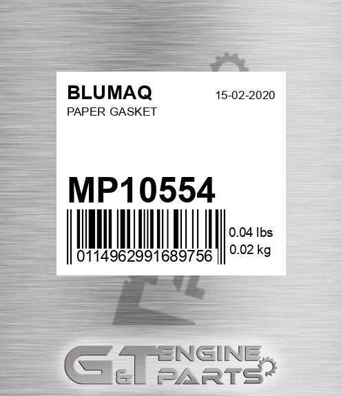 MP10554 Paper Gasket