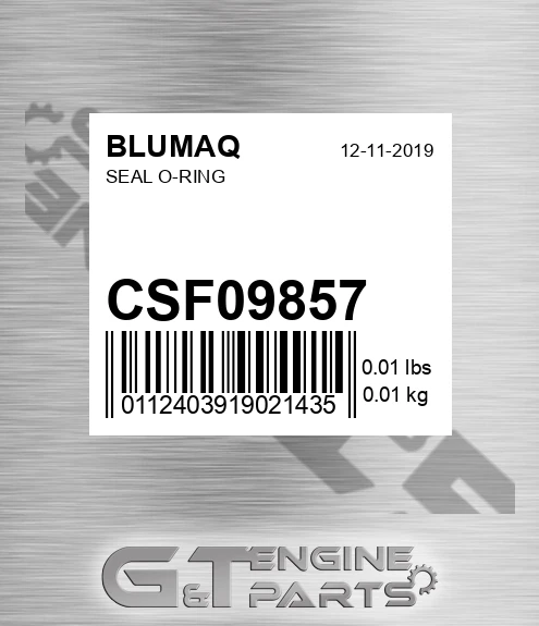 CSF09857 BLUMAQ Seal O-ring