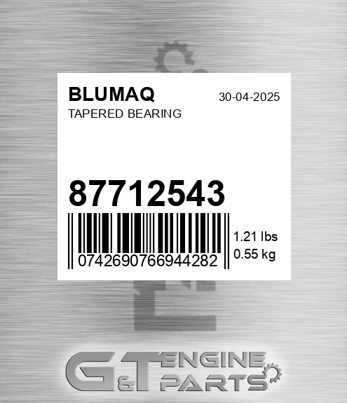 87712543 Tapered Bearing