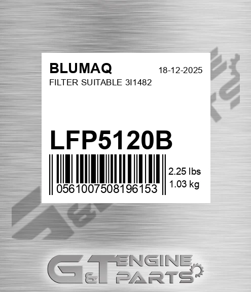 LFP5120B BLUMAQ Filter Suitable 3i1482