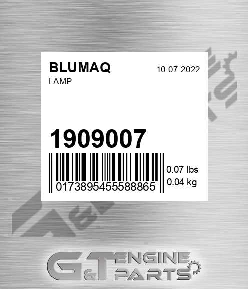 1909007 BLUMAQ Lamp