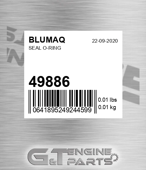 49886 Seal O-ring