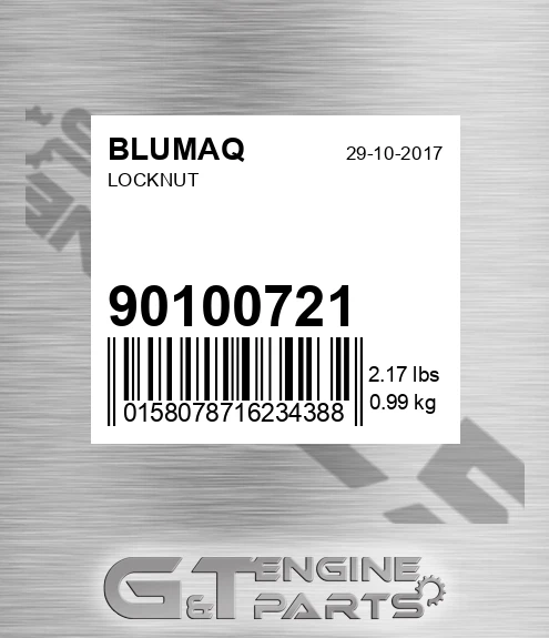 901.00721 Locknut for BLUMAQ
