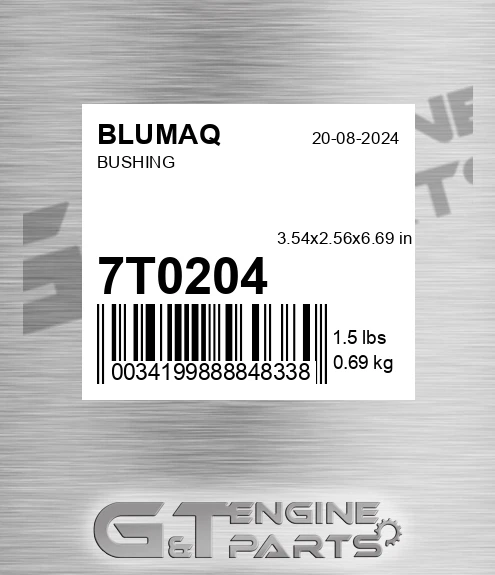 7T-0204 Bushing for BLUMAQ
