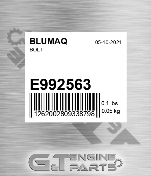 E992563 Bolt for BLUMAQ