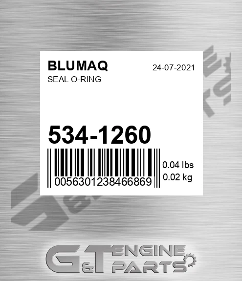 534-1260 Seal O-ring for BLUMAQ