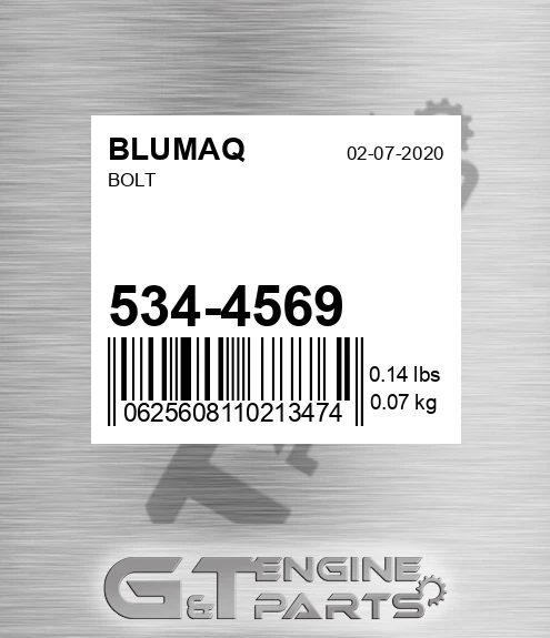 534-4569 Bolt for BLUMAQ