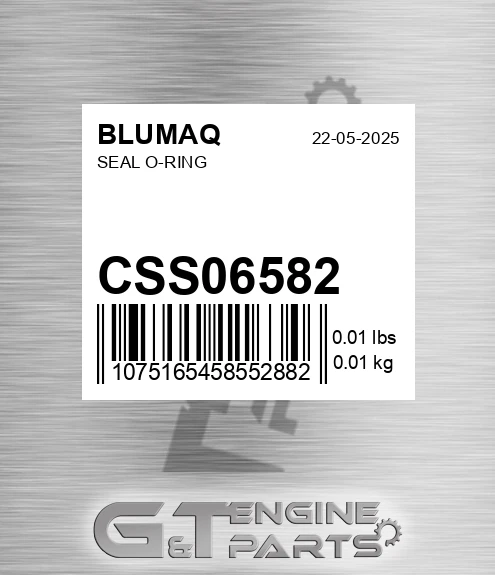 CSS06582 Seal O-ring