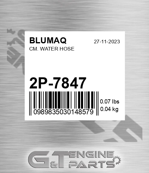 2P-7847 Cm. Water Hose