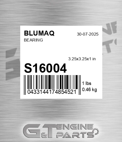 S16004 Bearing for BLUMAQ