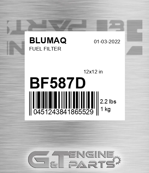 BF587-D Filter Suitable 3i1196bq for BLUMAQ