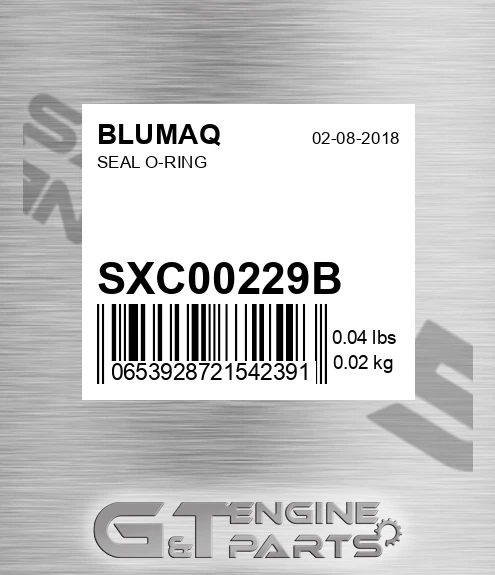 SXC00229B Seal O-ring for BLUMAQ
