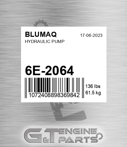 6E-2064 Hydraulic Pump for BLUMAQ
