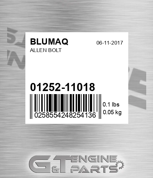 01252-11018 Allen Bolt for BLUMAQ