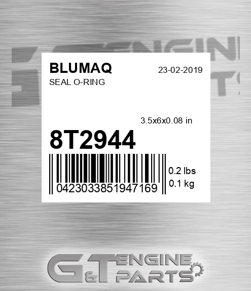 8T-2944 Seal O-ring for BLUMAQ
