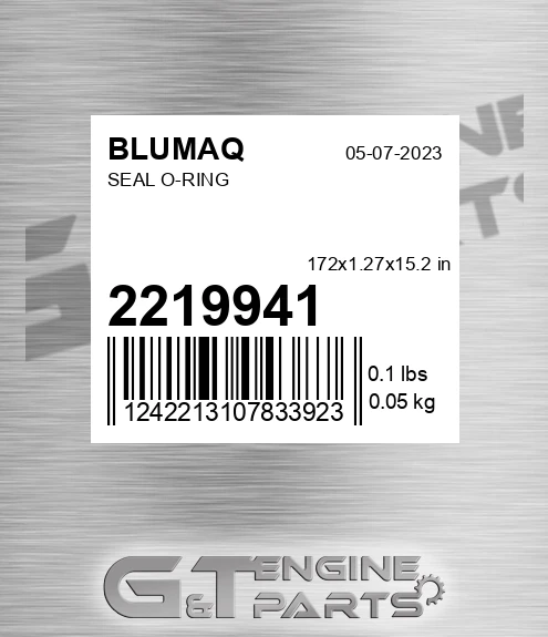 221-9941 Seal O-ring for BLUMAQ