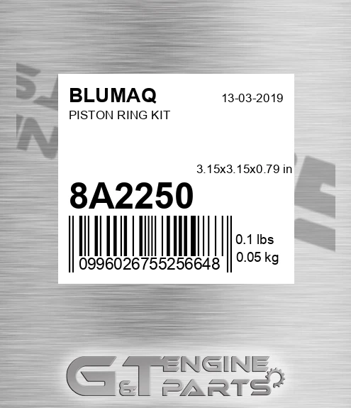 8A-2250 Piston Ring Kit