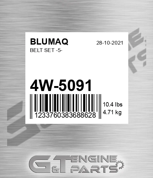 4W-5091 BLUMAQ Belt Set -5-