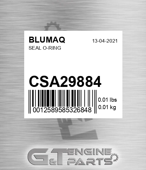 CSA29884 BLUMAQ Seal O-ring
