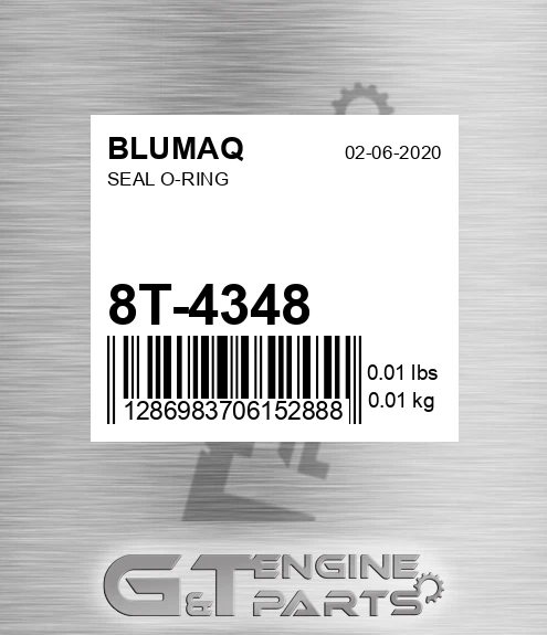8T-4348 Seal O-ring for BLUMAQ