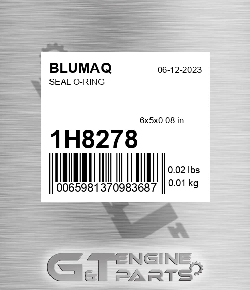 1H-8278 Seal O-ring for BLUMAQ