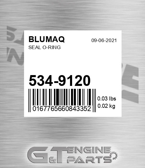 534-9120 Seal O-ring for BLUMAQ