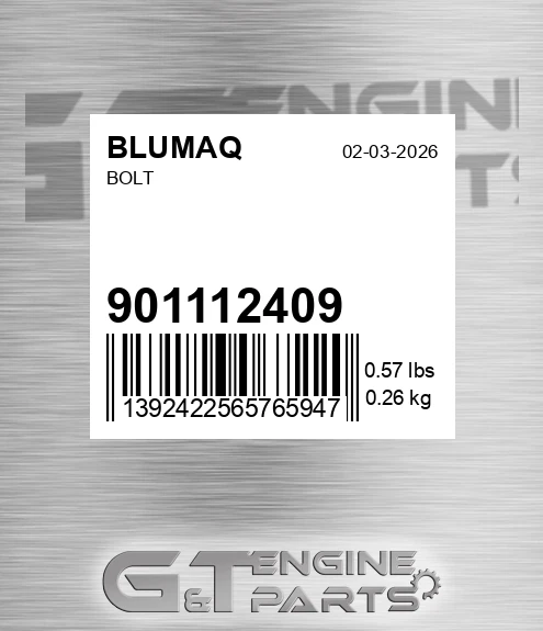 901112409 Bolt for BLUMAQ