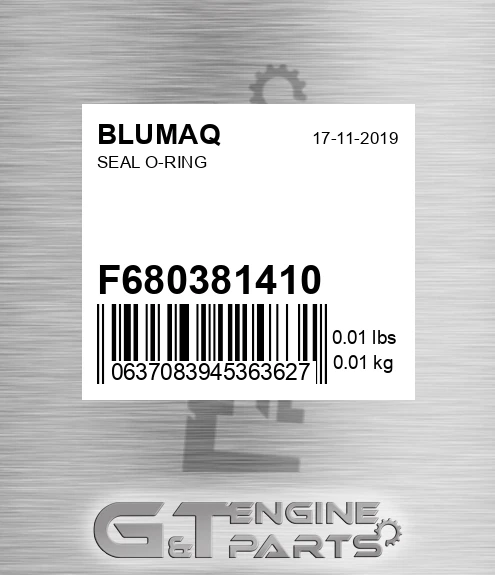 F6803-81410 Seal O-ring for BLUMAQ