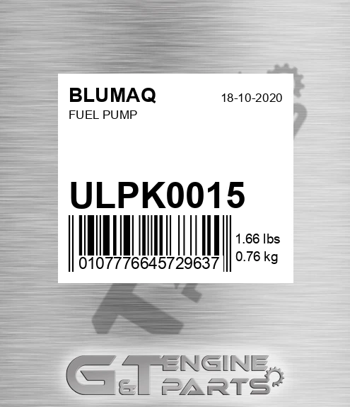 ULPK0015 BLUMAQ Fuel Pump