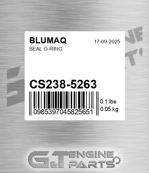 CS238-5263 Seal O-ring for BLUMAQ