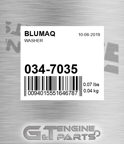 034-7035 Washer for BLUMAQ