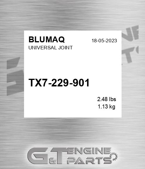 TX7-229-901 Universal Joint for BLUMAQ