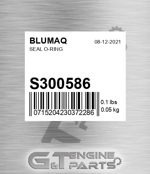 S300586 Seal O-ring