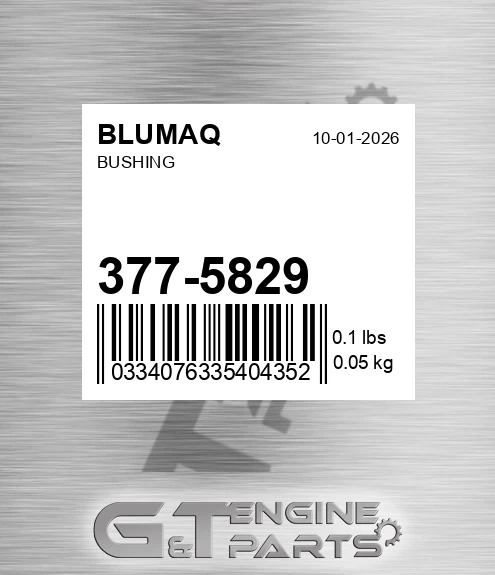 377-5829 Bushing for BLUMAQ