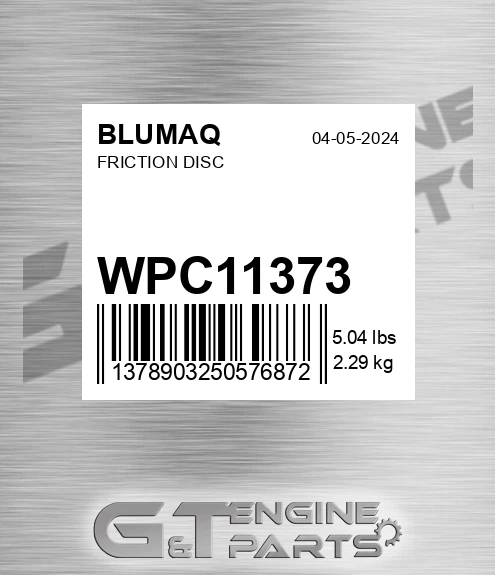 WPC11373 Friction Disc for BLUMAQ