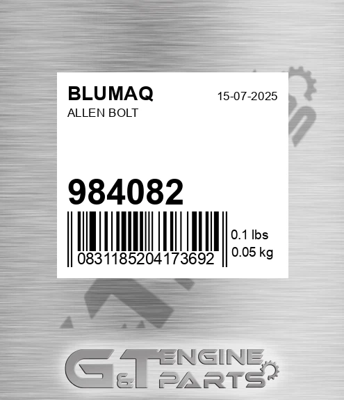 984082 BLUMAQ Allen Bolt