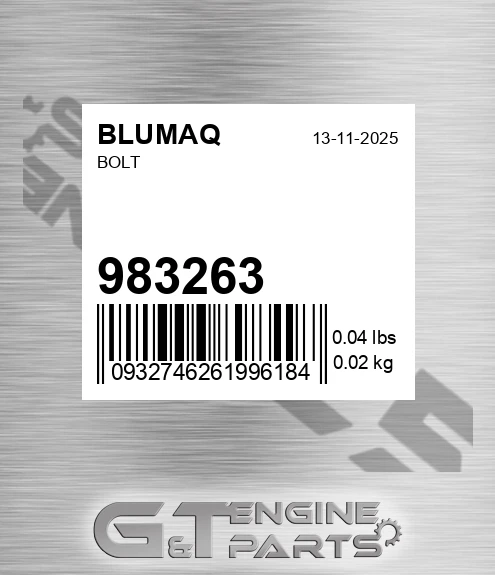 983263 Bolt for BLUMAQ